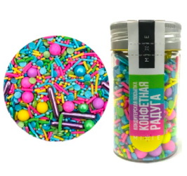 Изображение Посыпка MIXIE "Конфетная радуга", 50 гр